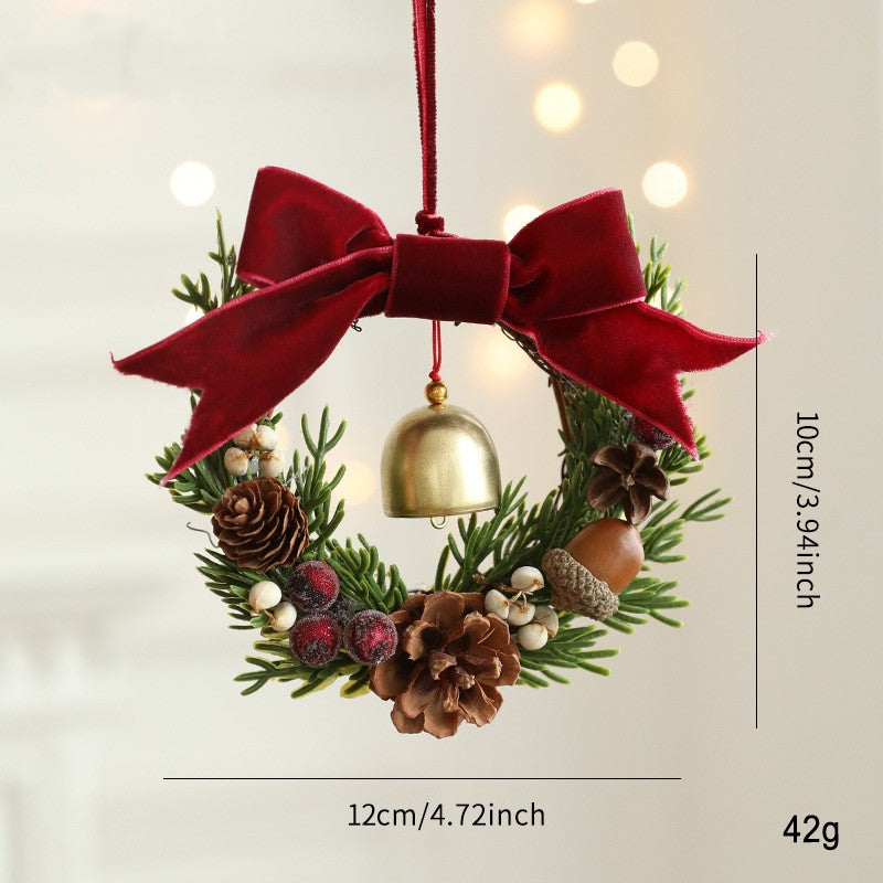 Christmas Bell Ornaments and Mini Wreath Hangers - C12
