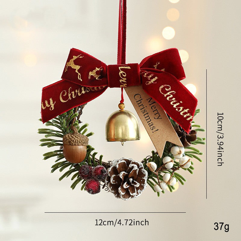 Christmas Bell Ornaments and Mini Wreath Hangers - C13