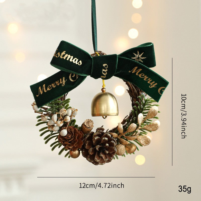 Christmas Bell Ornaments and Mini Wreath Hangers - C14