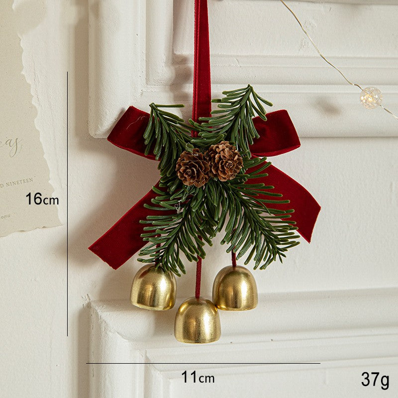 Christmas Bell Ornaments and Mini Wreath Hangers - C3