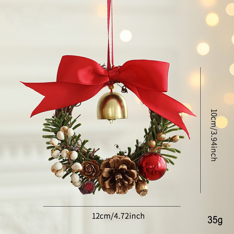 Christmas Bell Ornaments and Mini Wreath Hangers - C9