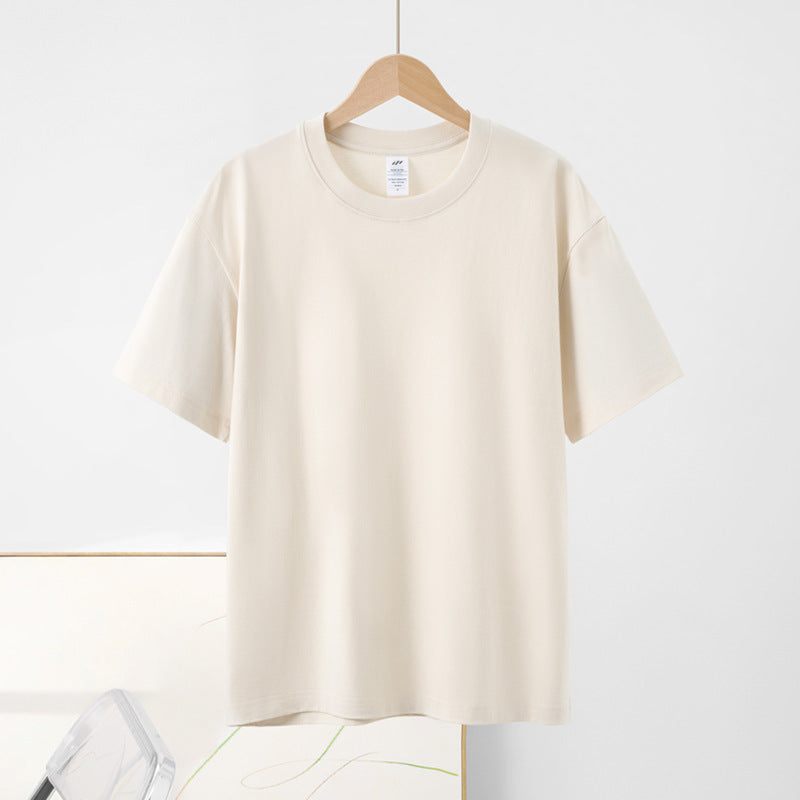 Relaxed Fit Crewneck Cotton Tee - offWhite