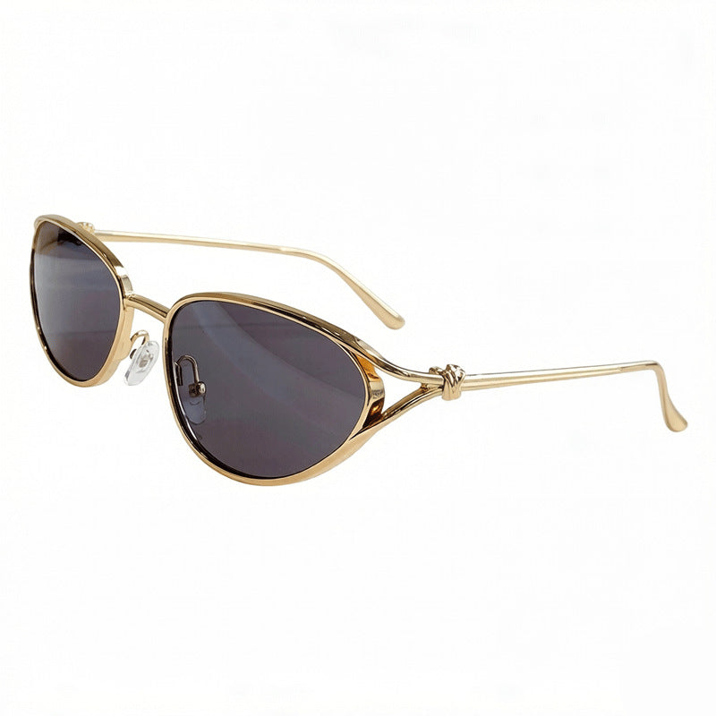 Sculpted Knot Cat Eye Sunglasses - Color_01