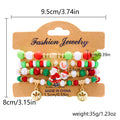 Holiday Charm Stretch Bead Bracelet Stack - Color_01