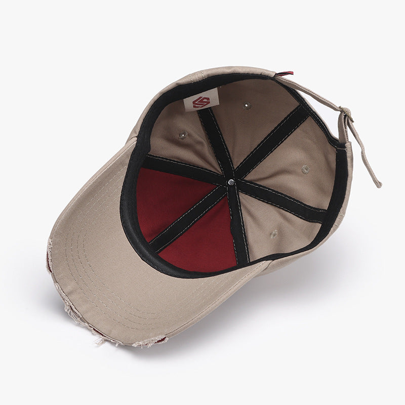 Distressed Script Embroidery Baseball Cap - view 2