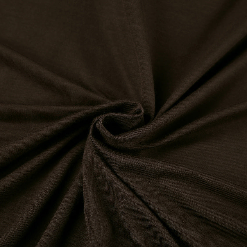 Soft Knit Boat Neck Lounge Set - Brown - 5