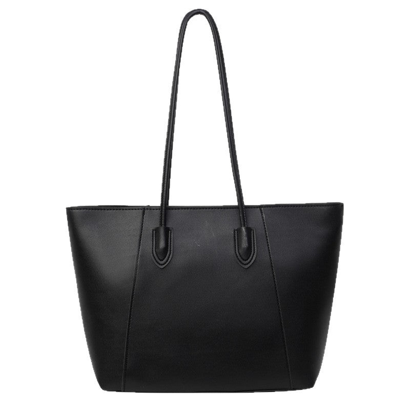 Roomy Faux Leather Shoulder Tote Bag