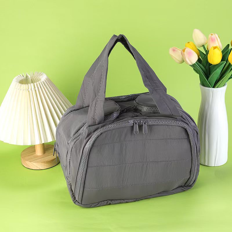 Padded Multi Pocket Travel Toiletry Bag - DarkGrey