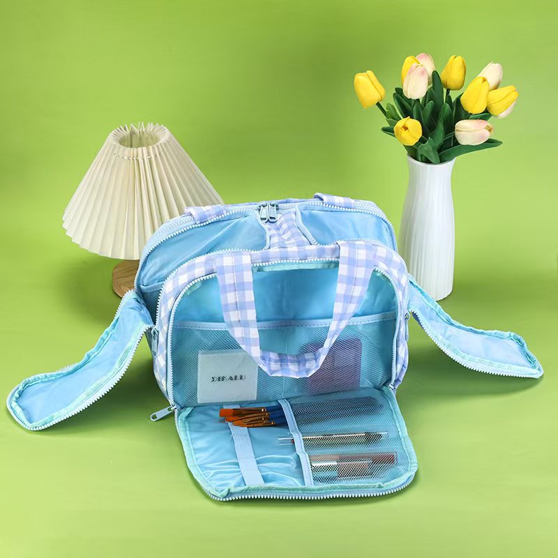 Padded Multi Pocket Travel Toiletry Bag - GPurple