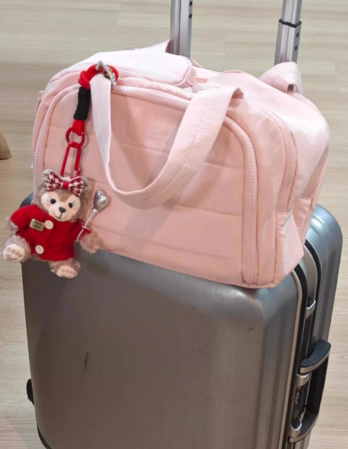 Padded Multi Pocket Travel Toiletry Bag - Pink - 3
