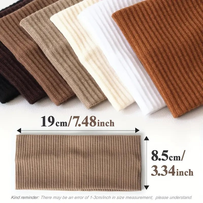 Ribbed Knit Headband With Eyelet Trim - view 1