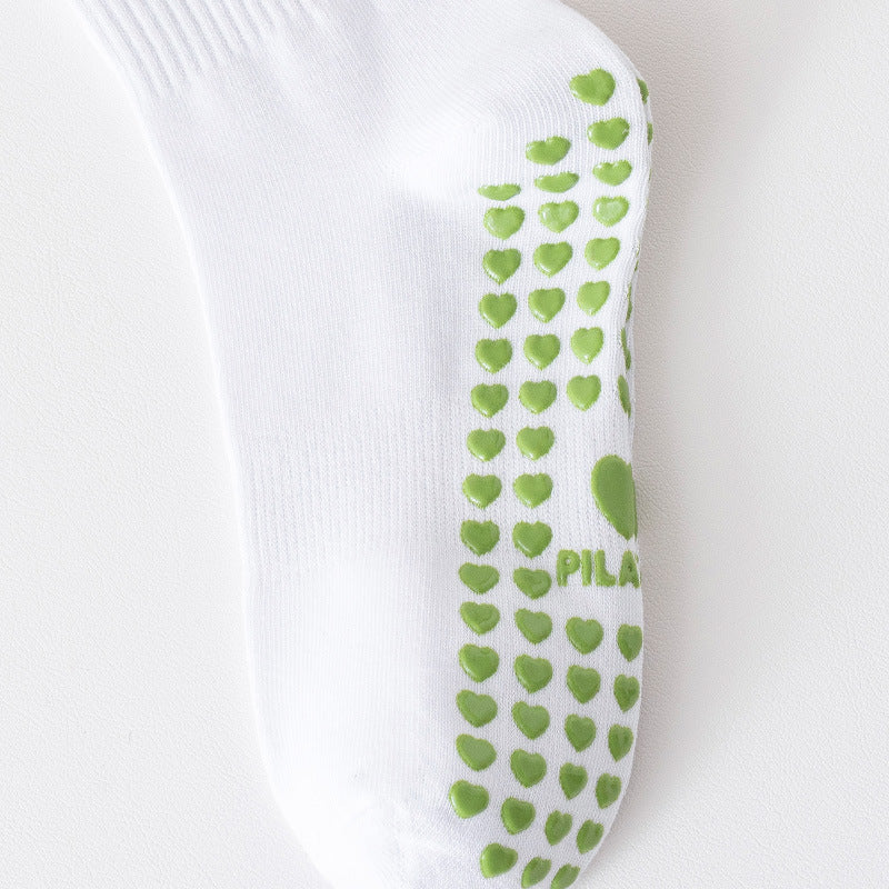 Non Slip Pilates Socks With Avocado Patch - Avocado - 1