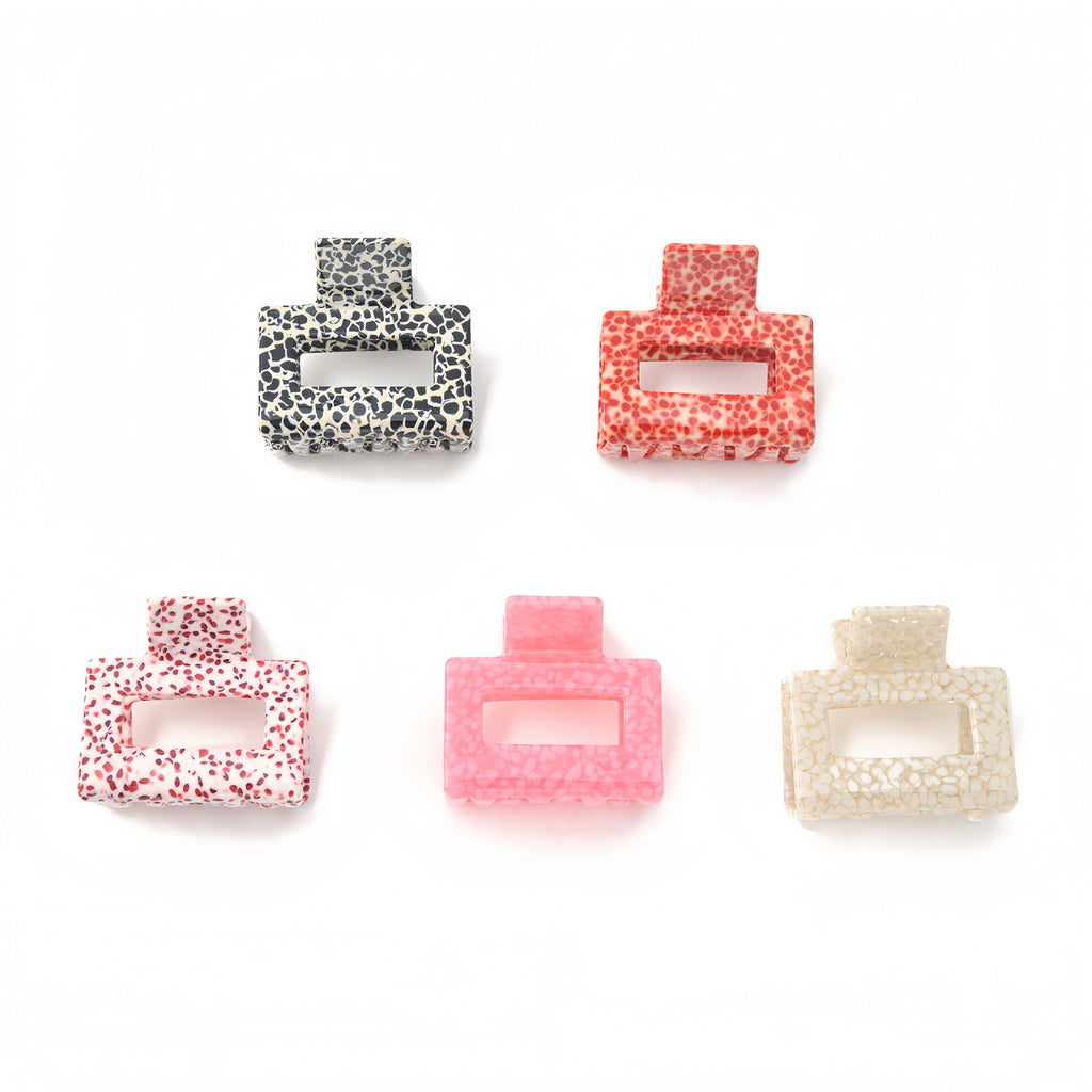 Confetti Speckle Mini Hair Claw Clip