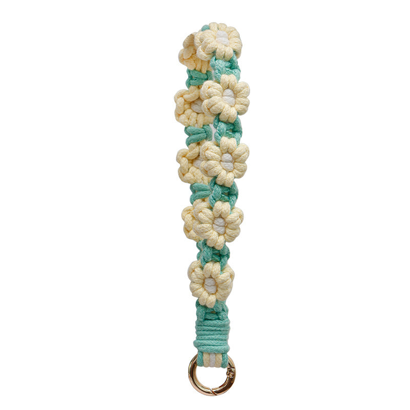 Crochet Daisy Wristlet Keychain - Color_03