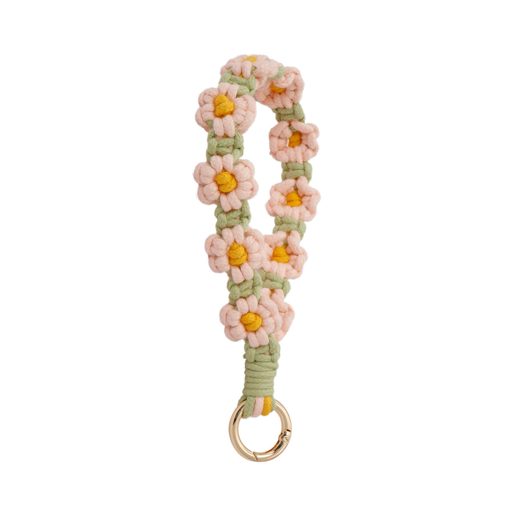 Crochet Daisy Wristlet Keychain - Color_14