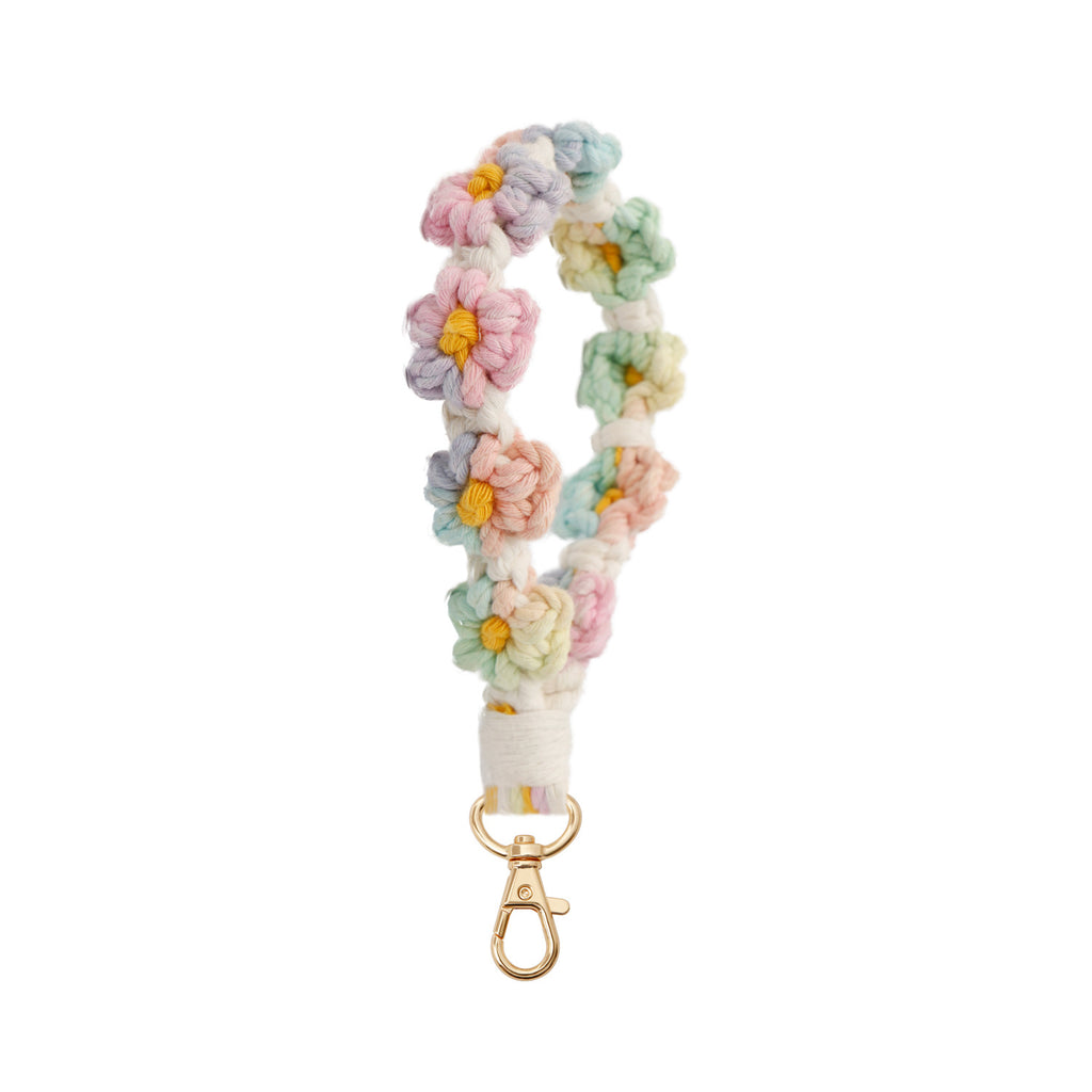 Crochet Daisy Wristlet Keychain - Color_18