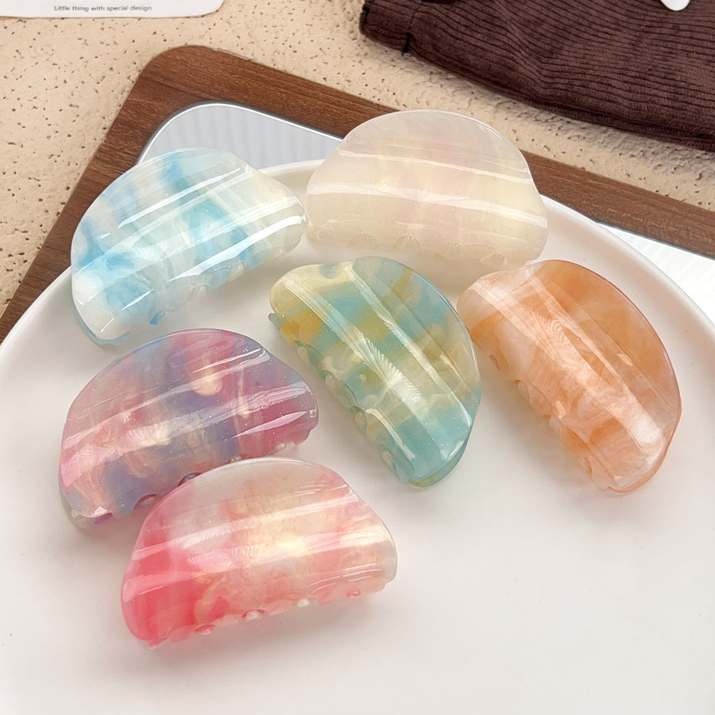 Semicircle Sunlight Reactive Claw Clip
