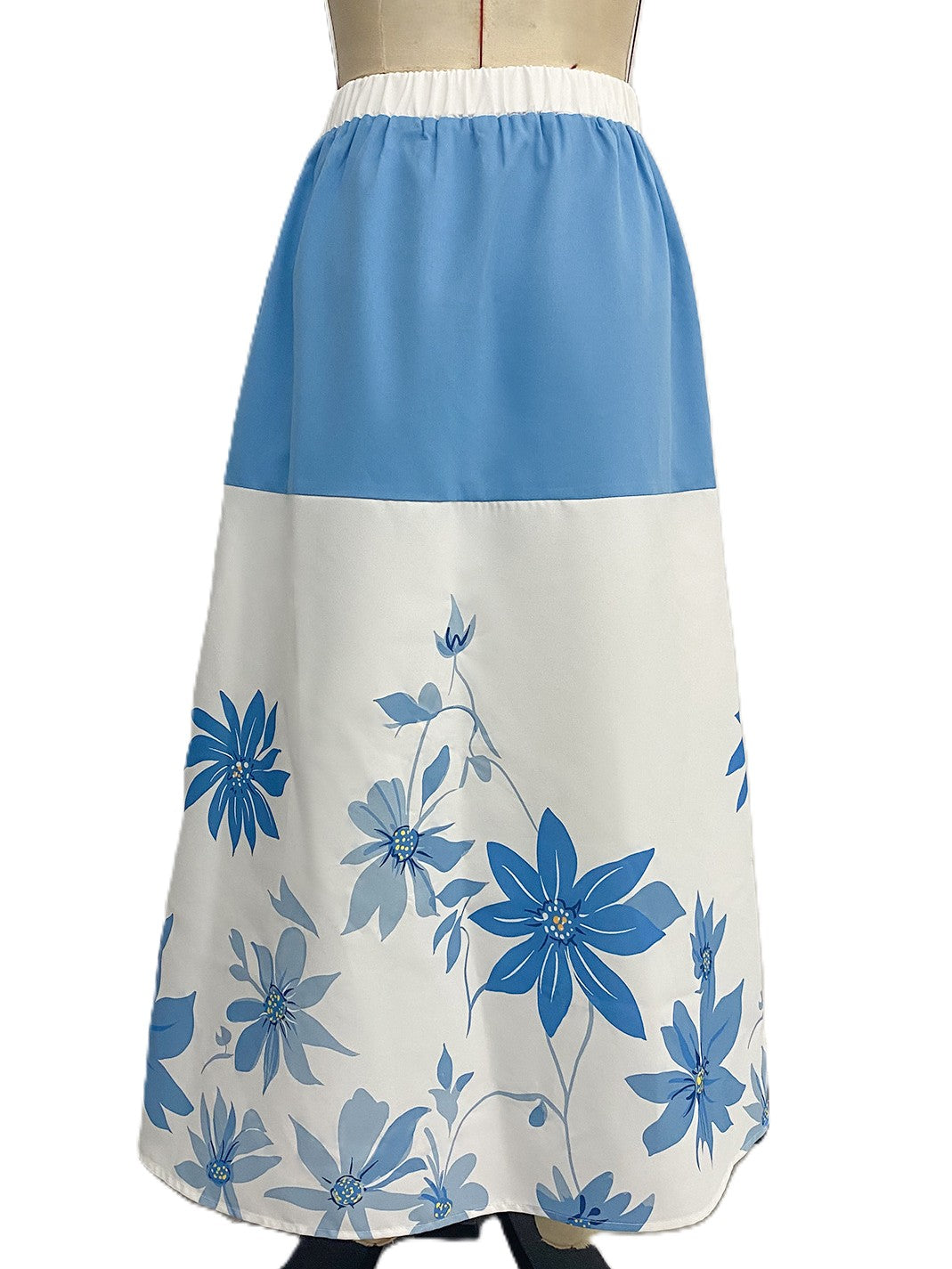 Painterly Floral A Line Maxi Skirt - view 1