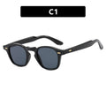 Keyhole Bridge Round Retro Sunglasses - NO01