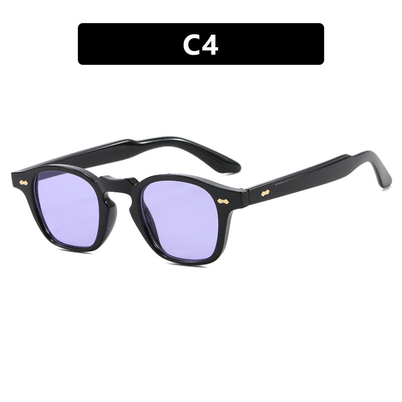 Keyhole Bridge Round Retro Sunglasses - NO04