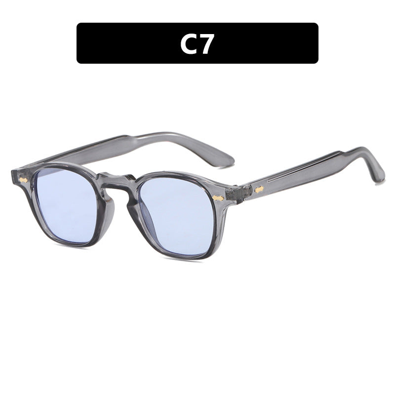 Keyhole Bridge Round Retro Sunglasses - NO07