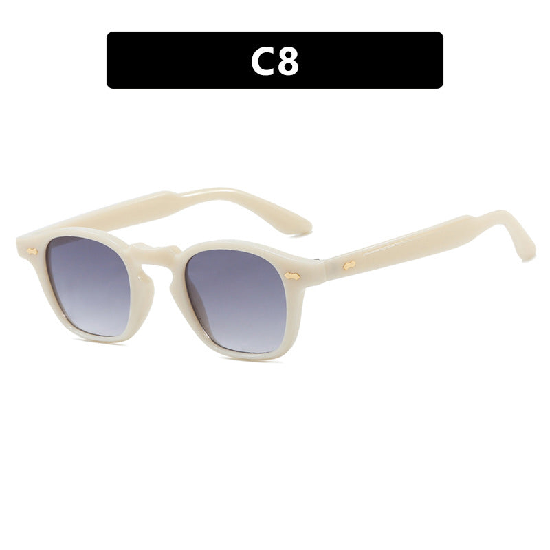 Keyhole Bridge Round Retro Sunglasses - NO08