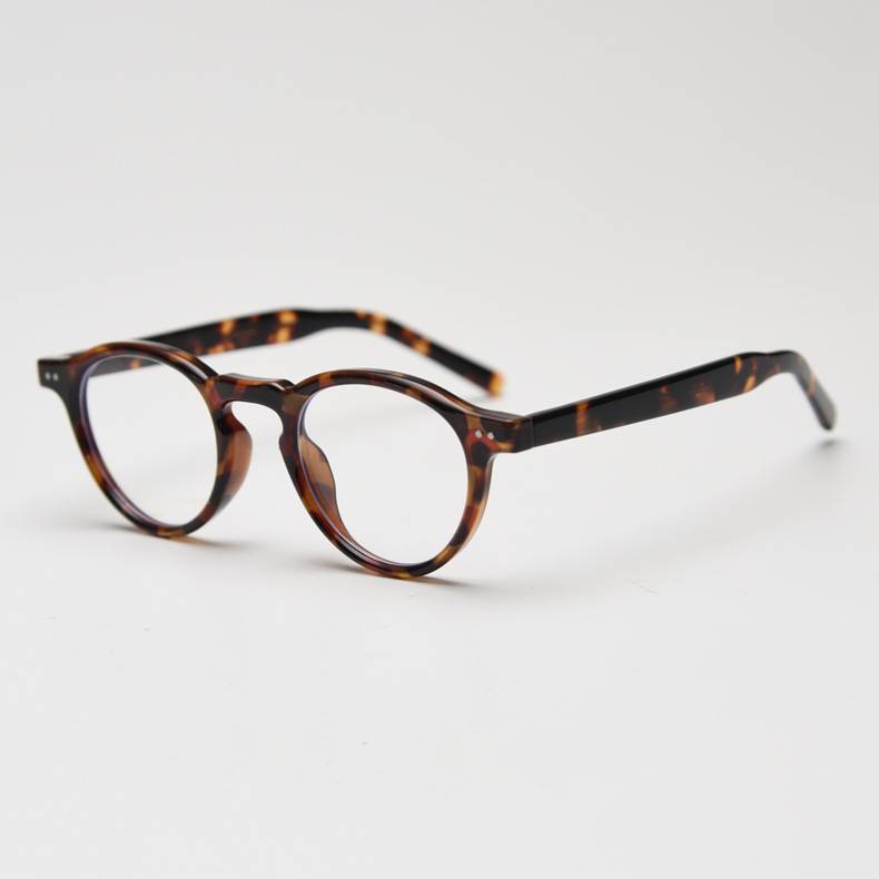 Round Acetate Optical Frames With Keyhole Bridge - Decor