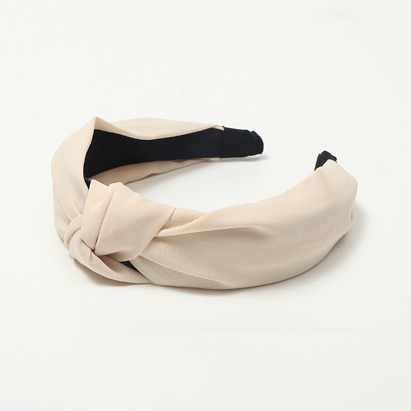 Twist Knot Padded Headband - beige
