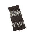 Nordic Knit Boot Cuff Leg Warmers - Coffee