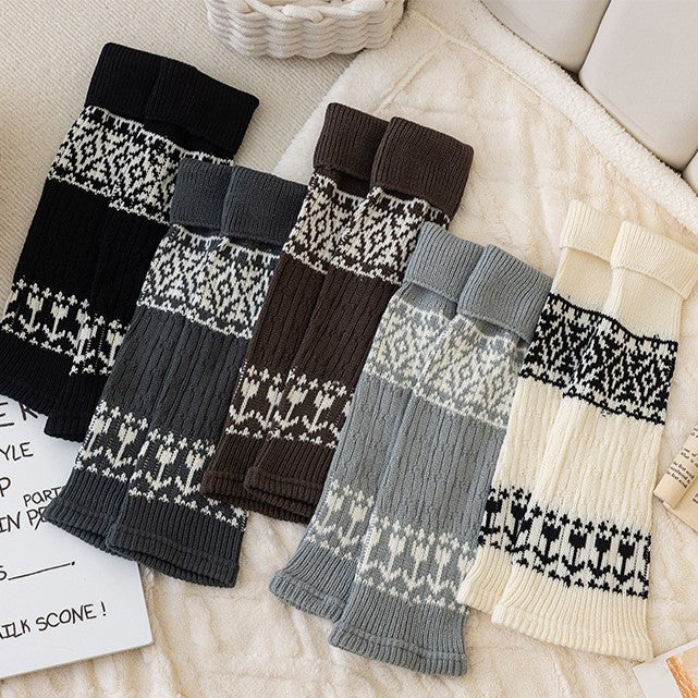 Nordic Knit Boot Cuff Leg Warmers - view 1