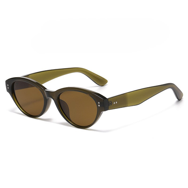 Cat Eye Sunglasses With Chunky Frames - NO-3