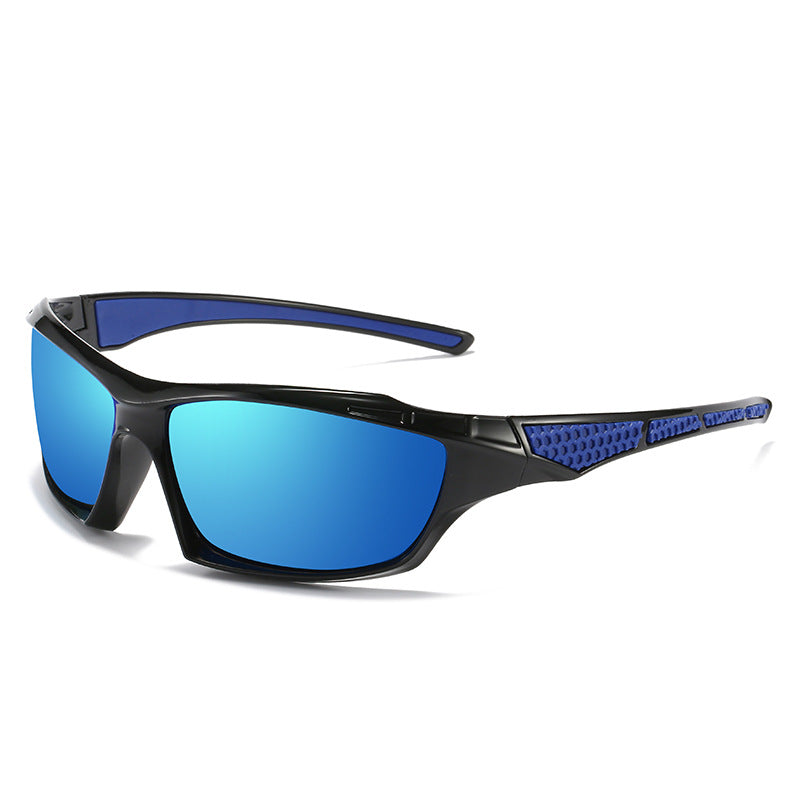 Wrap Around Sport Driving Sunglasses - Blue
