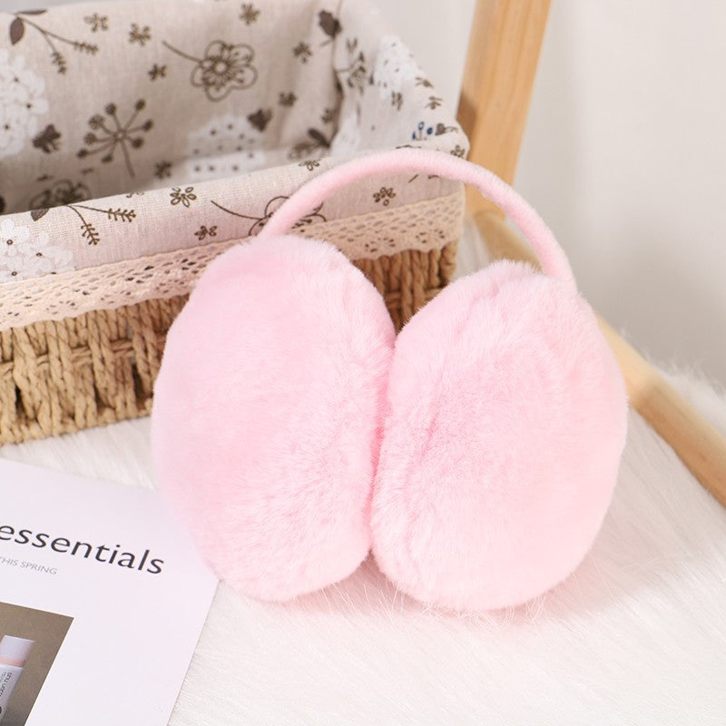 Plush Faux Fur Winter Earmuffs - LightPink
