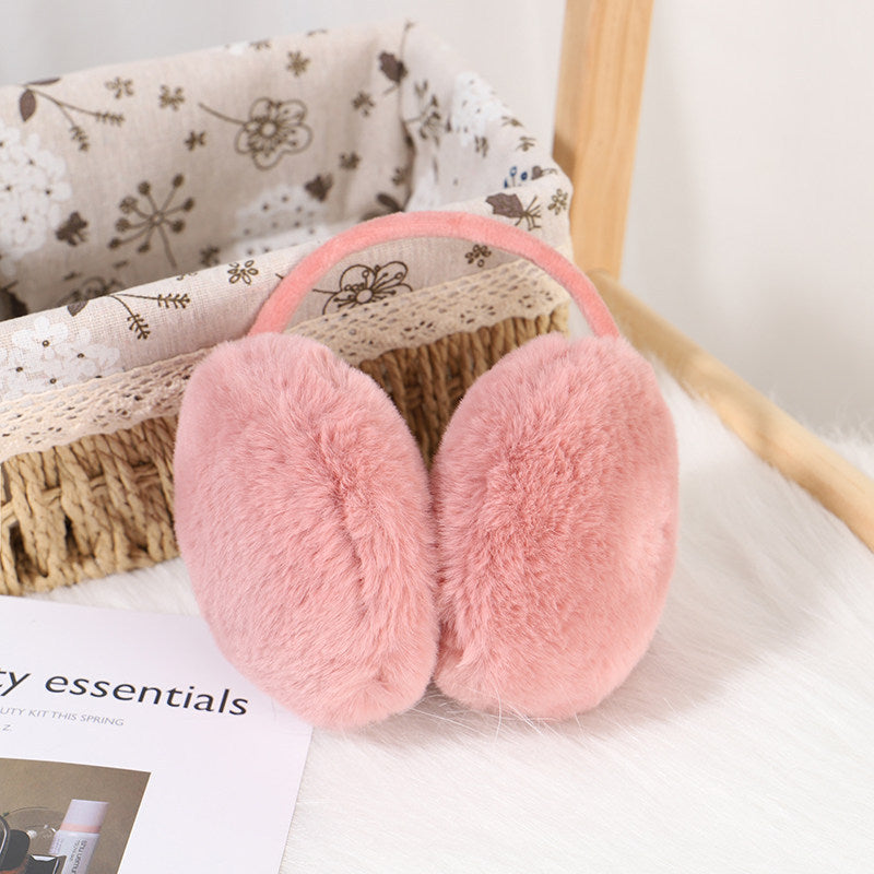 Plush Faux Fur Winter Earmuffs - Pink