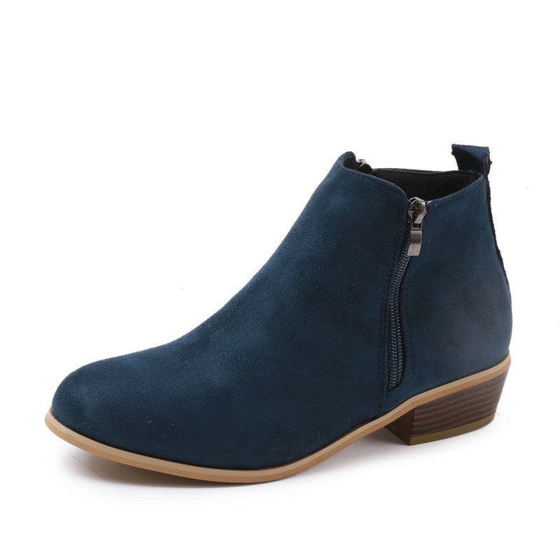 Everyday Low Stacked Heel Ankle Booties