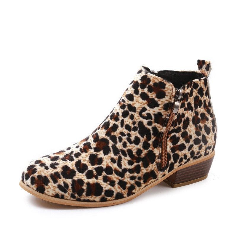 Everyday Low Stacked Heel Ankle Booties