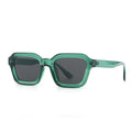 Chunky Square Frame Sunglasses - Green