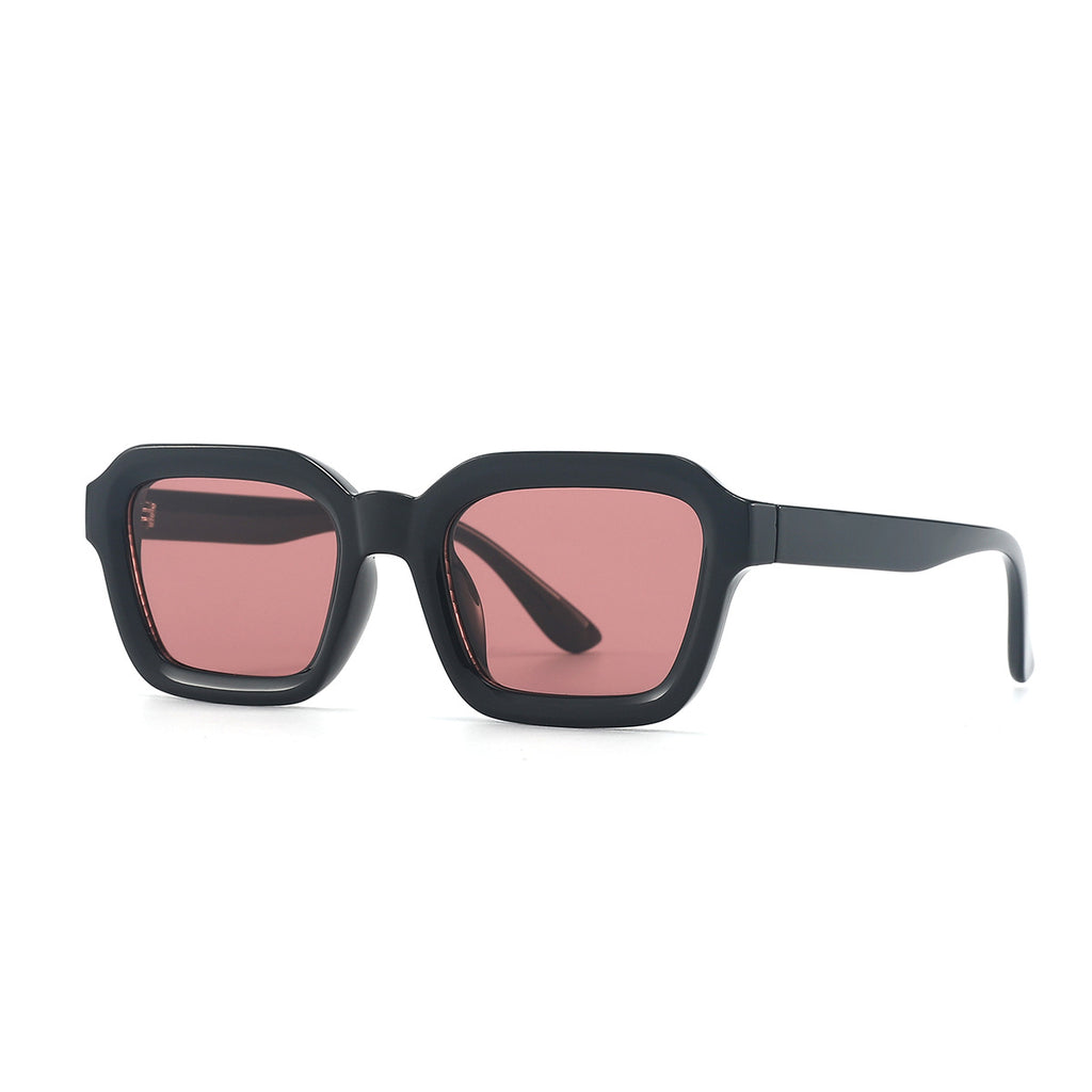 Chunky Square Frame Sunglasses - Pink