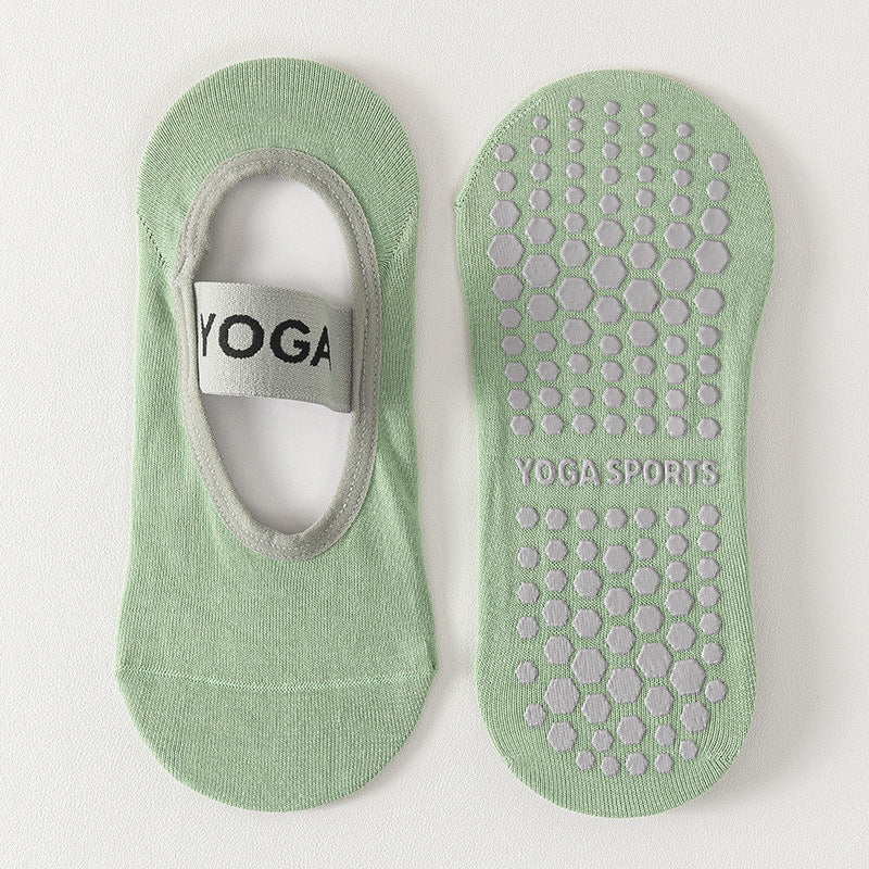 Non-Slip Grip Socks for Yoga and Pilates - Green