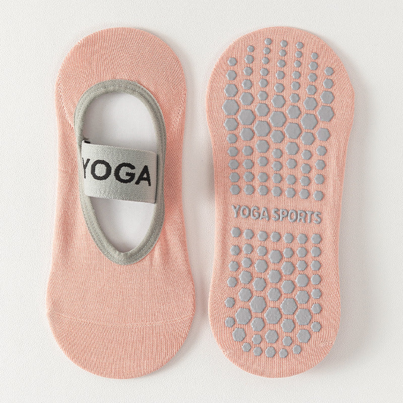 Non-Slip Grip Socks for Yoga and Pilates - Pink