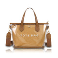 Transparent Game Day Crossbody Bag With Pouch - Brown