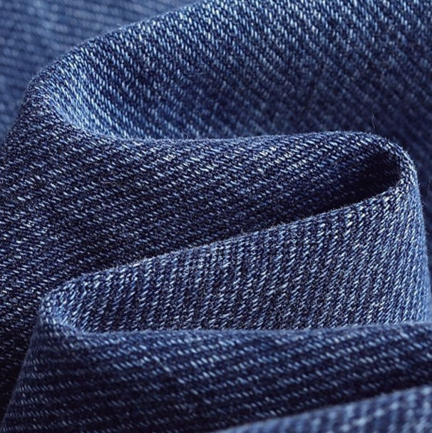 Washed Denim Look Zip Up Athletic Top - DarkBlue - 2