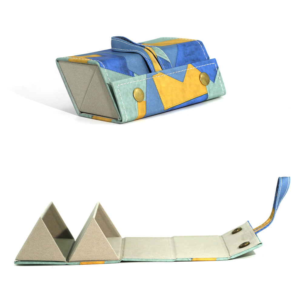 Foldable Origami Glasses Case With Wrist Strap - BFlower_2