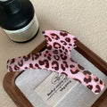 Leopard Print Padded Bow Hair Claw Clip - Color_1