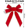 Velvet Christmas Bow Decor for Trees and Wreaths - NO01