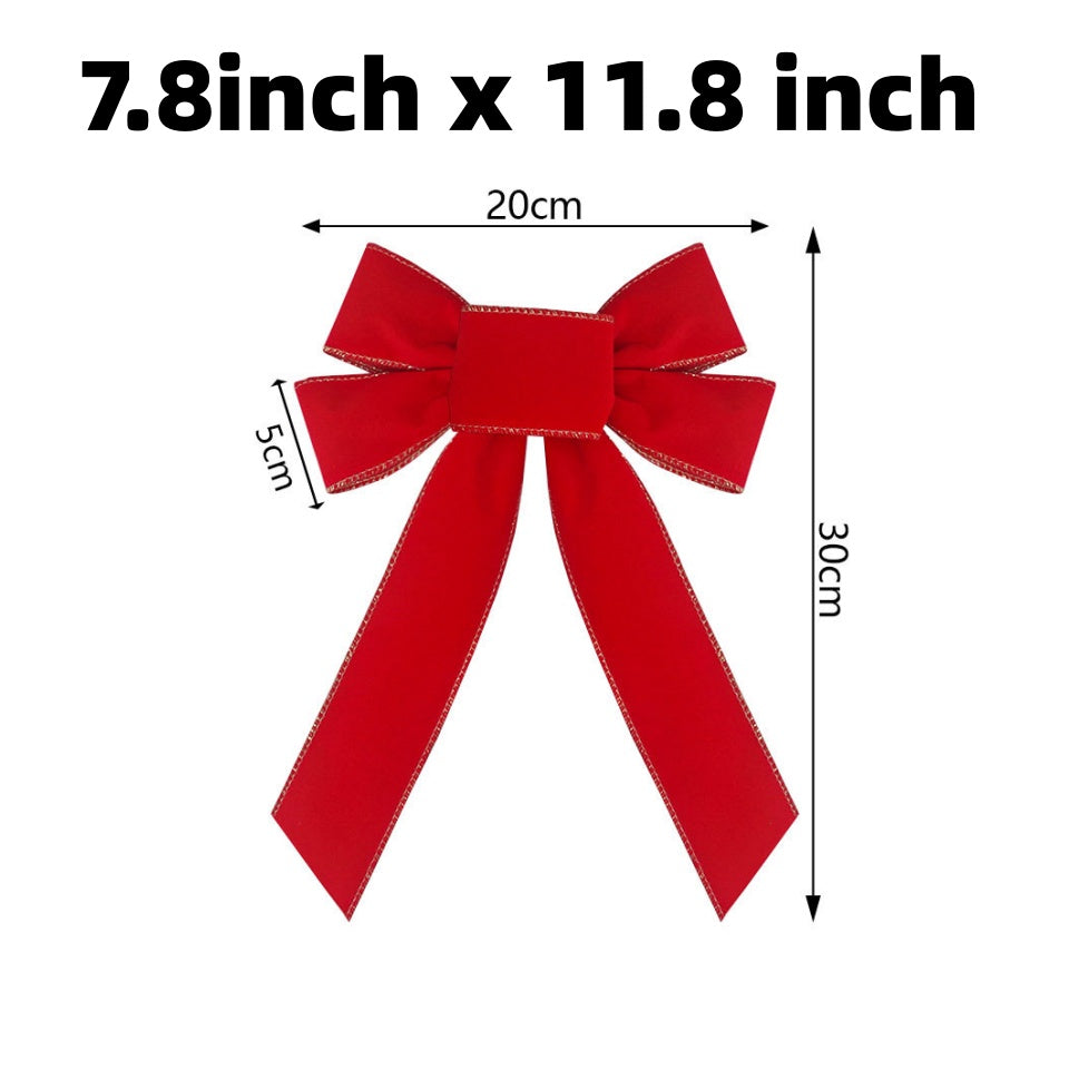 Velvet Christmas Bow Decor for Trees and Wreaths - NO05