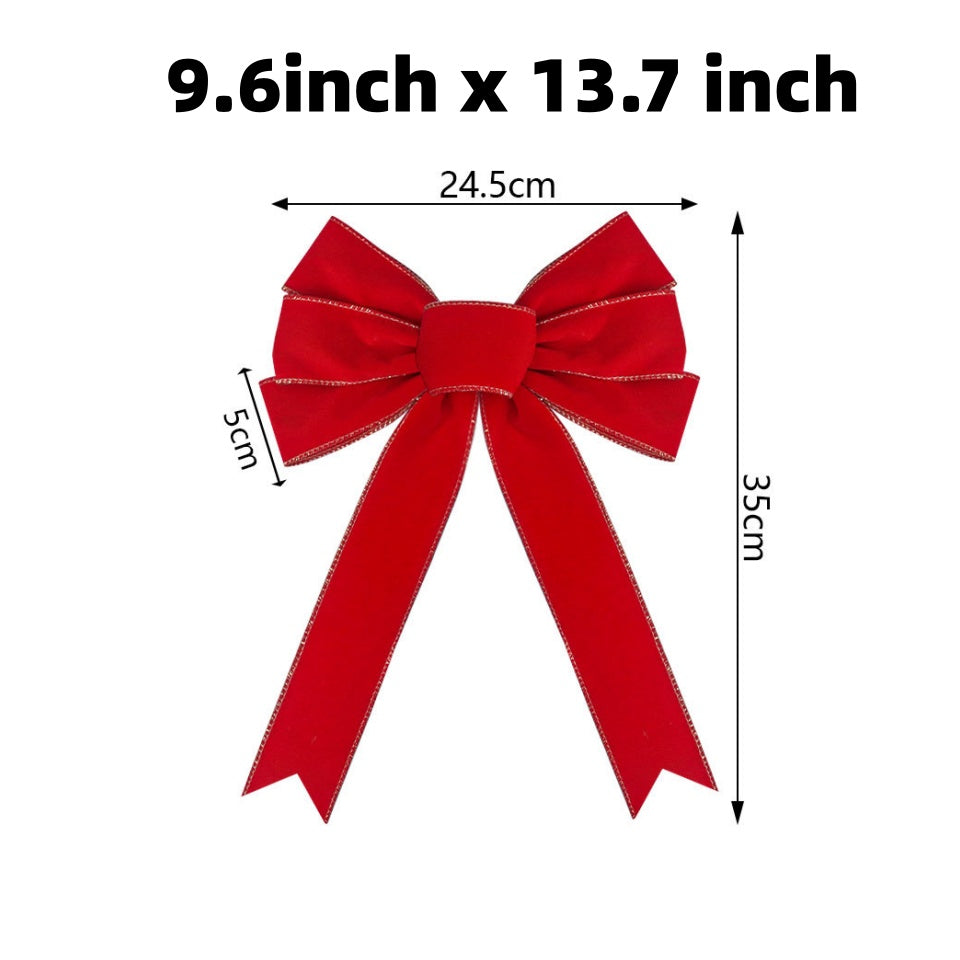 Velvet Christmas Bow Decor for Trees and Wreaths - NO07