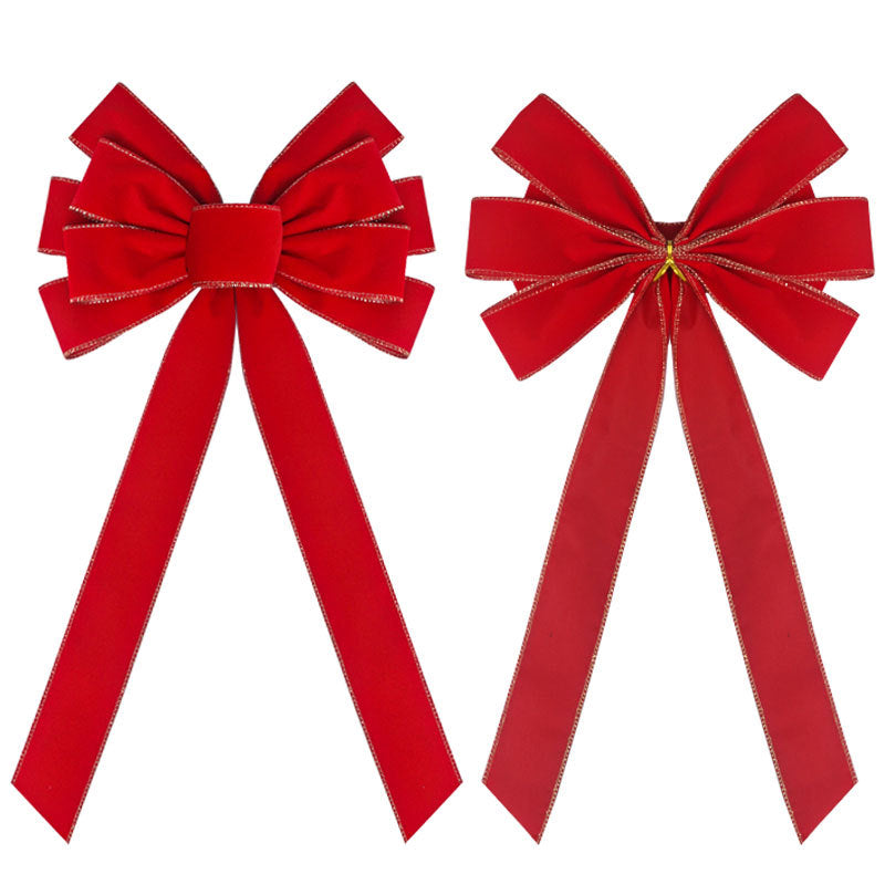 Velvet Christmas Bow Decor for Trees and Wreaths - view 2