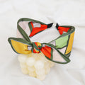Scarf Print Knotted Bow Headband - Color_01
