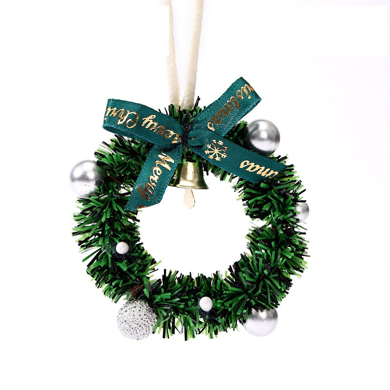 Christmas Wreath Ornament with Ribbon Bow and Bell - Color_04